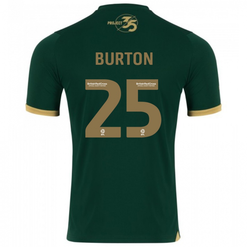 Kinder Callum Burton #25 Grün Heimtrikot Trikot 2023/24 T-Shirt Belgien