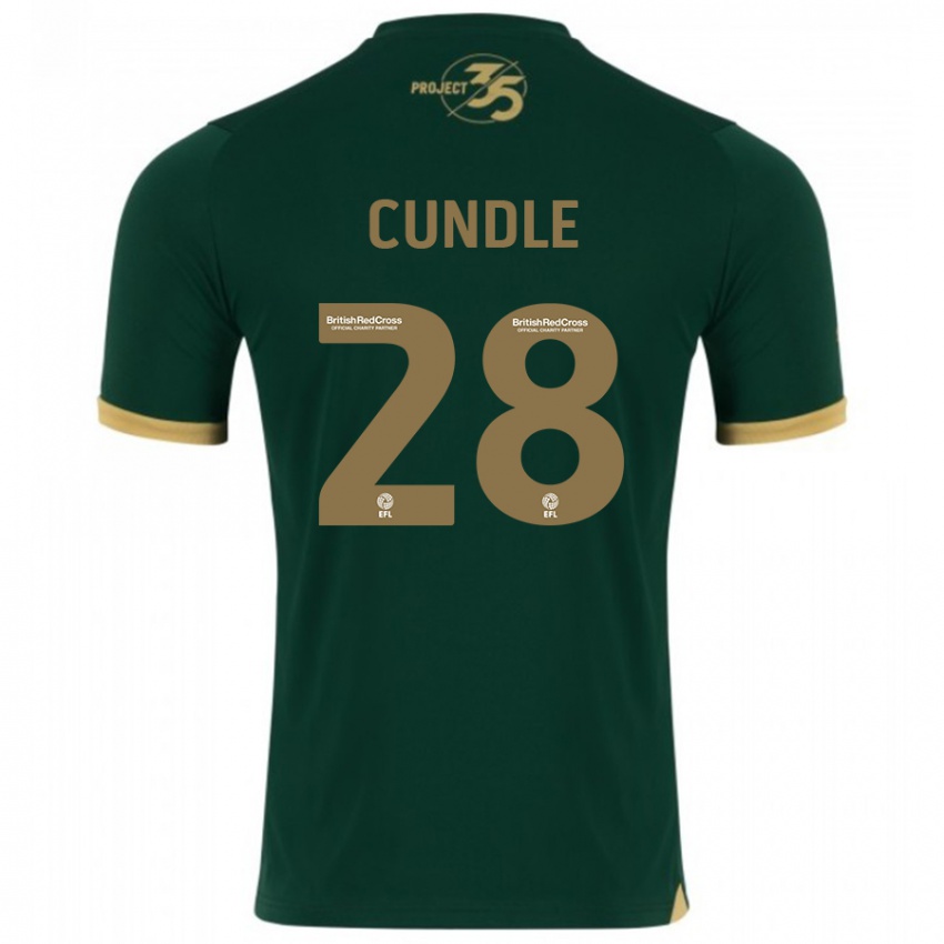 Kinder Luke Cundle #28 Grün Heimtrikot Trikot 2023/24 T-Shirt Belgien