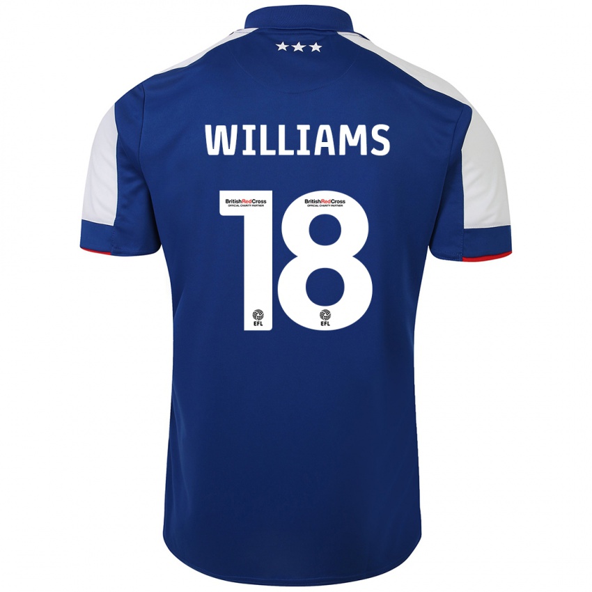Kinder Brandon Williams #18 Blau Heimtrikot Trikot 2023/24 T-Shirt Belgien