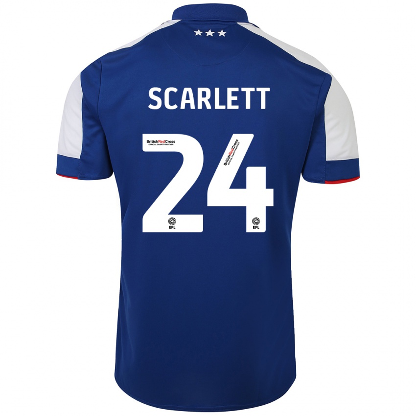 Kinder Dane Scarlett #24 Blau Heimtrikot Trikot 2023/24 T-Shirt Belgien