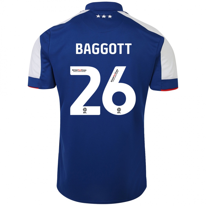 Kinder Elkan Baggott #26 Blau Heimtrikot Trikot 2023/24 T-Shirt Belgien