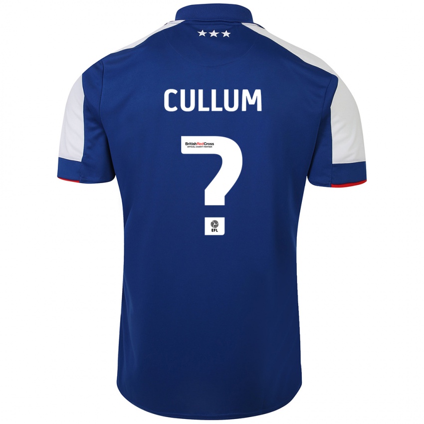 Kinder Danny Cullum #0 Blau Heimtrikot Trikot 2023/24 T-Shirt Belgien
