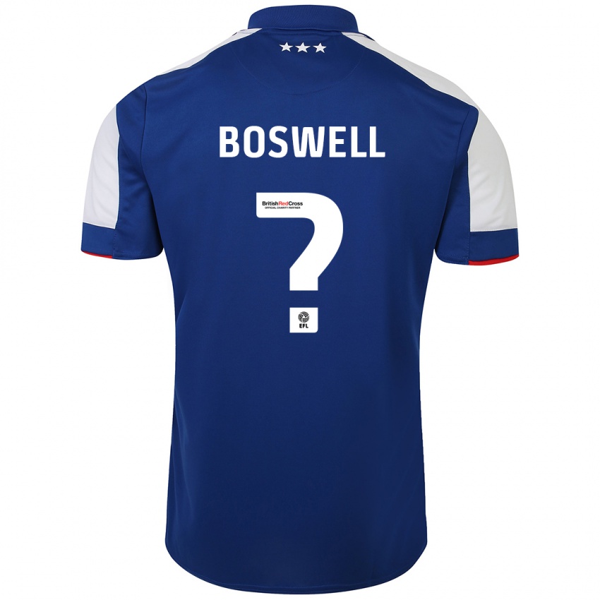 Kinder Ashton Boswell #0 Blau Heimtrikot Trikot 2023/24 T-Shirt Belgien