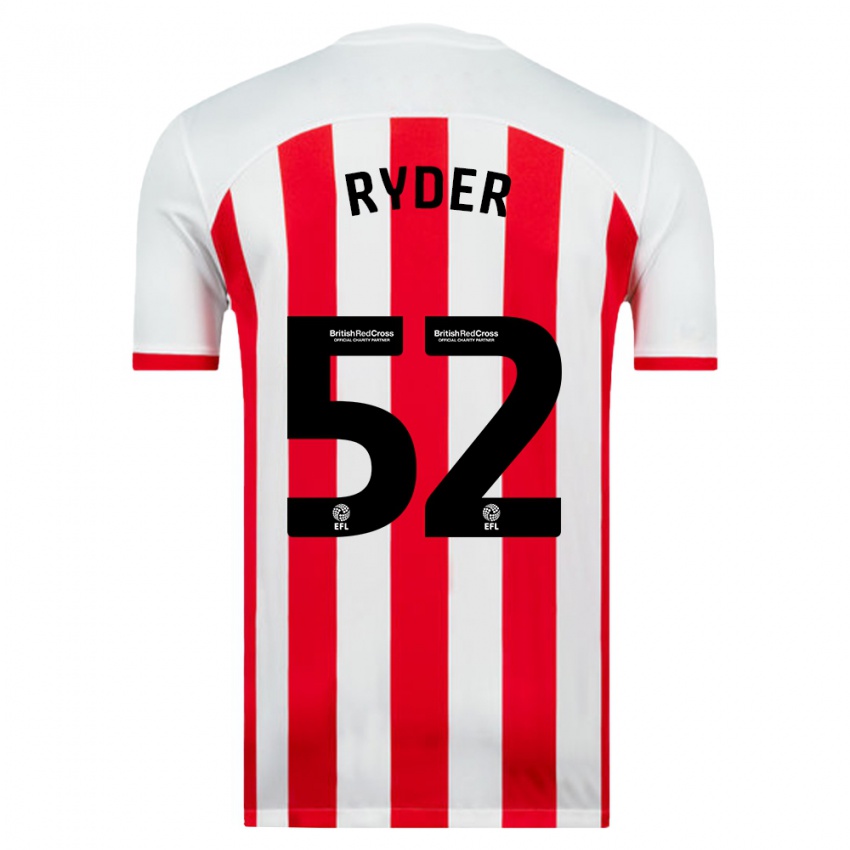 Kinder Joe Ryder #52 Weiß Heimtrikot Trikot 2023/24 T-Shirt Belgien