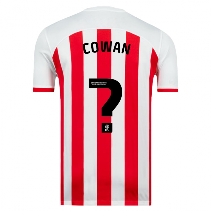 Kinder Joe Cowan #0 Weiß Heimtrikot Trikot 2023/24 T-Shirt Belgien