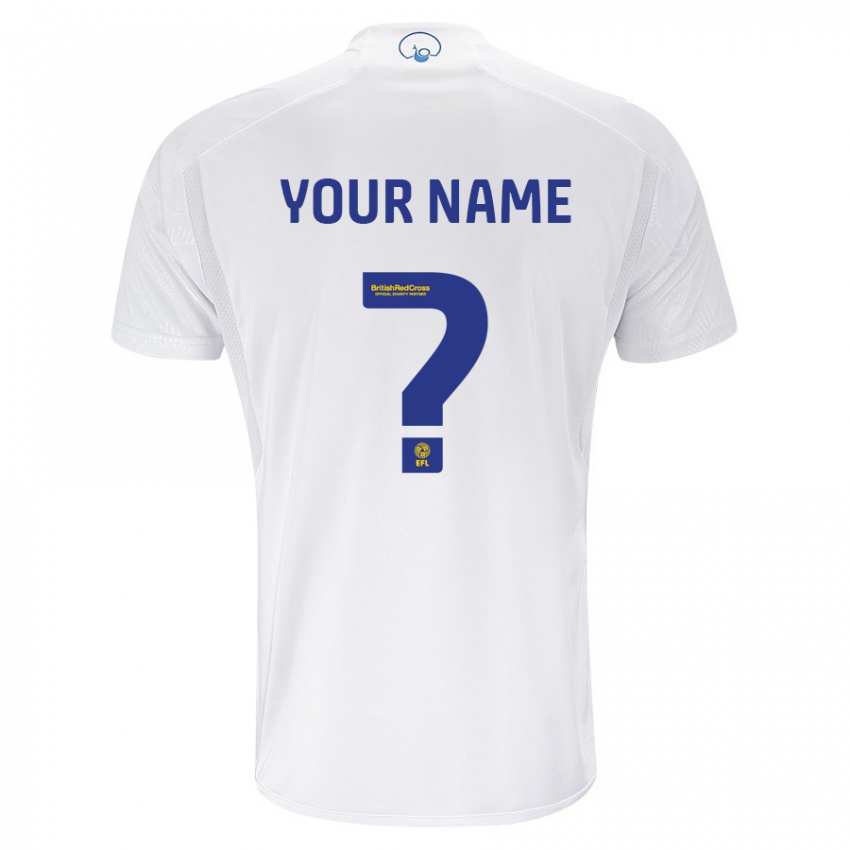 Enfant Maillot Votre Nom #0 Blanc Tenues Domicile 2023/24 T-Shirt Belgique