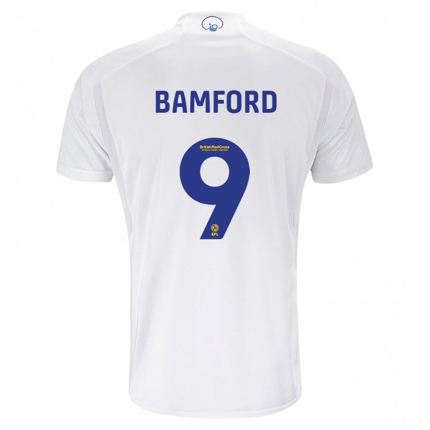 Enfant Maillot Patrick Bamford #9 Blanc Tenues Domicile 2023/24 T-Shirt Belgique