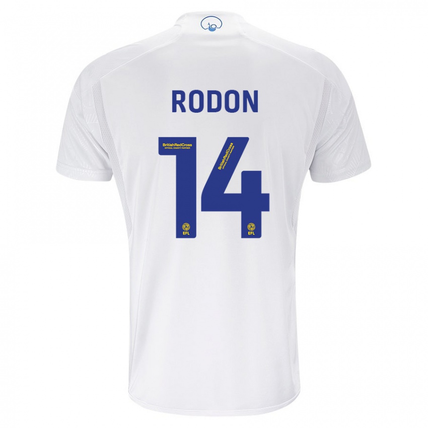 Enfant Maillot Joe Rodon #14 Blanc Tenues Domicile 2023/24 T-Shirt Belgique