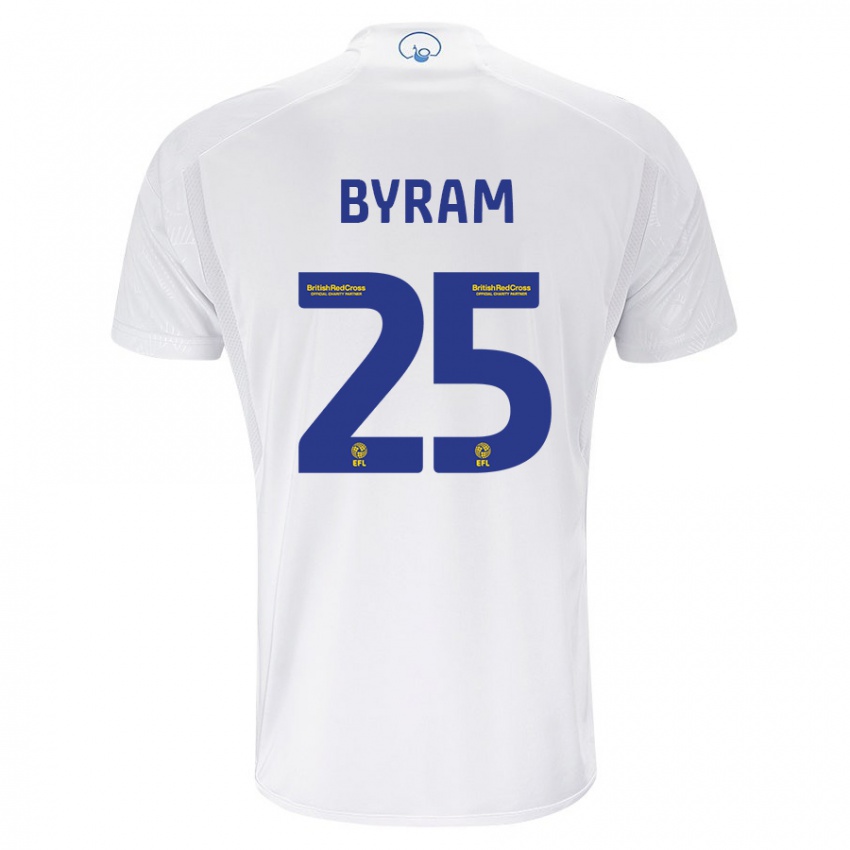 Enfant Maillot Sam Byram #25 Blanc Tenues Domicile 2023/24 T-Shirt Belgique