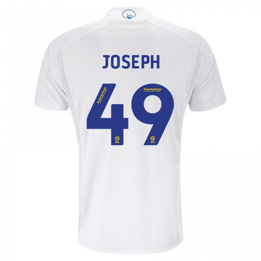 Enfant Maillot Mateo Joseph #49 Blanc Tenues Domicile 2023/24 T-Shirt Belgique
