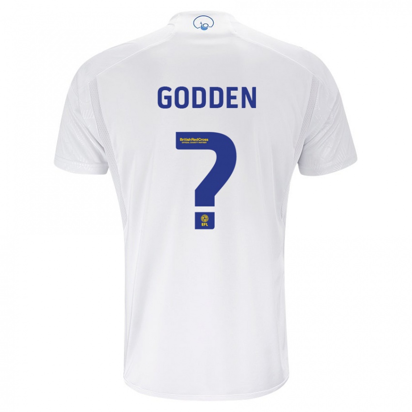 Enfant Maillot Scott Godden #0 Blanc Tenues Domicile 2023/24 T-Shirt Belgique