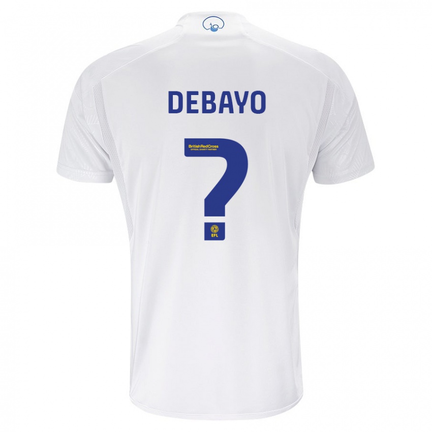Enfant Maillot James Debayo #0 Blanc Tenues Domicile 2023/24 T-Shirt Belgique