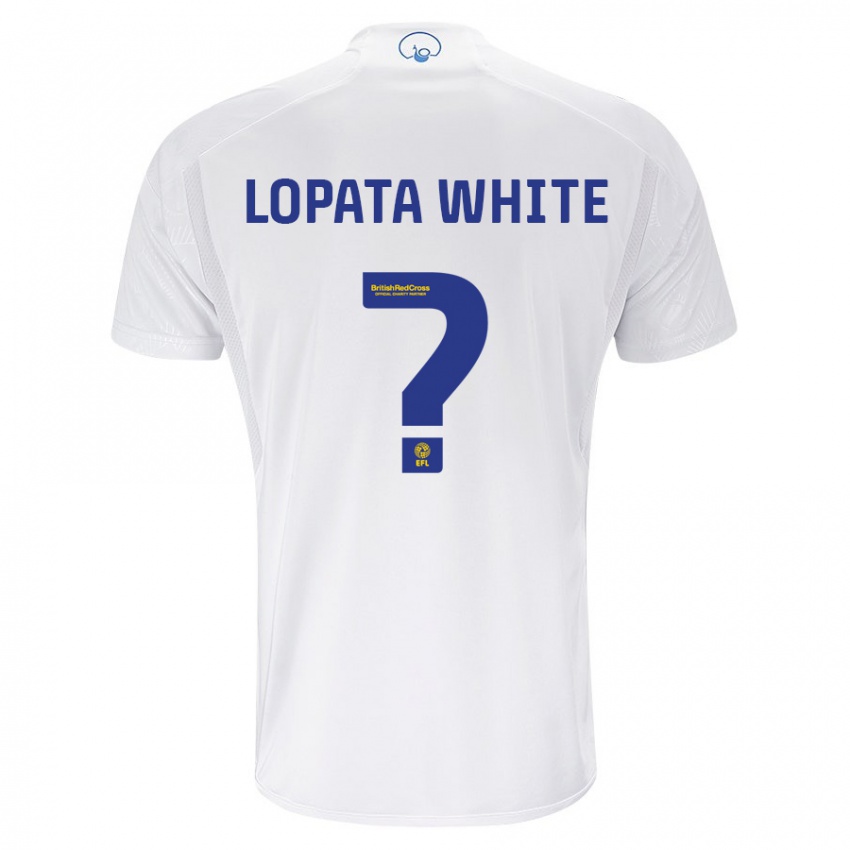 Enfant Maillot Reuben Lopata-White #0 Blanc Tenues Domicile 2023/24 T-Shirt Belgique