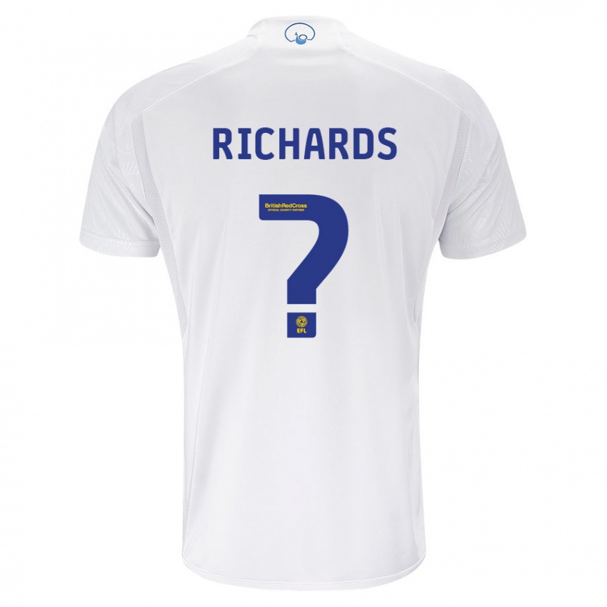 Enfant Maillot Joe Richards #0 Blanc Tenues Domicile 2023/24 T-Shirt Belgique