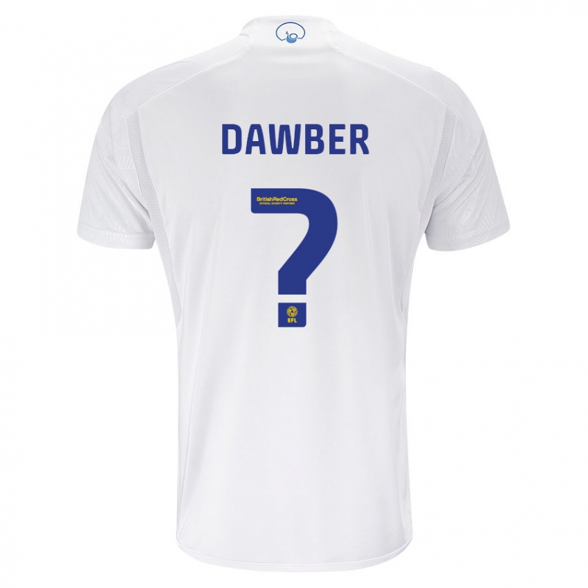 Enfant Maillot Oscar Dawber #0 Blanc Tenues Domicile 2023/24 T-Shirt Belgique