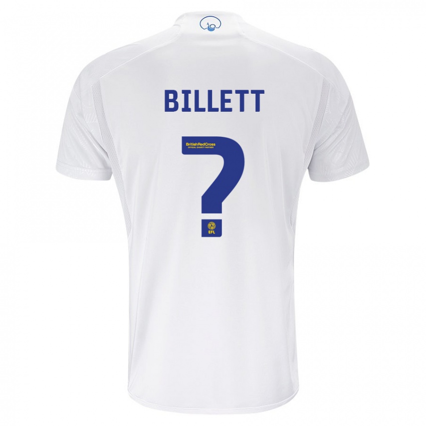 Kinderen Joe Billett #0 Wit Thuisshirt Thuistenue 2023/24 T-Shirt België