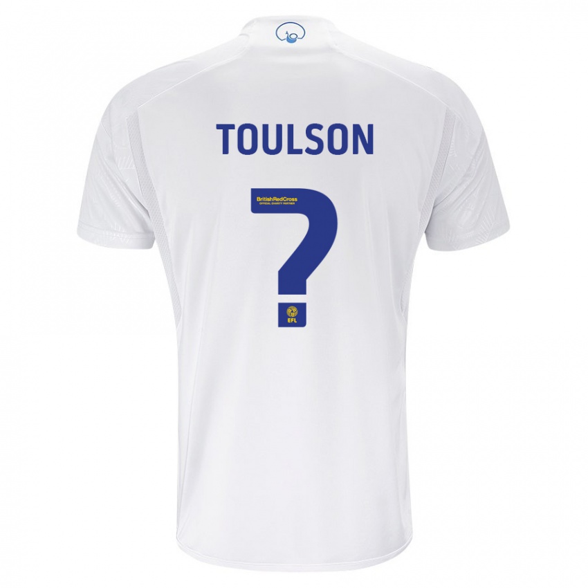 Enfant Maillot Daniel Toulson #0 Blanc Tenues Domicile 2023/24 T-Shirt Belgique