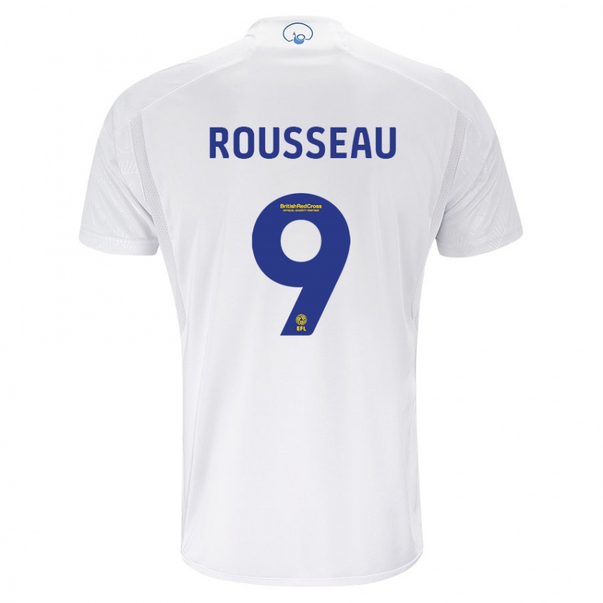 Kinderen Jess Rousseau #9 Wit Thuisshirt Thuistenue 2023/24 T-Shirt België