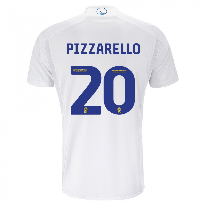 Enfant Maillot Charlyann Pizzarello #20 Blanc Tenues Domicile 2023/24 T-Shirt Belgique