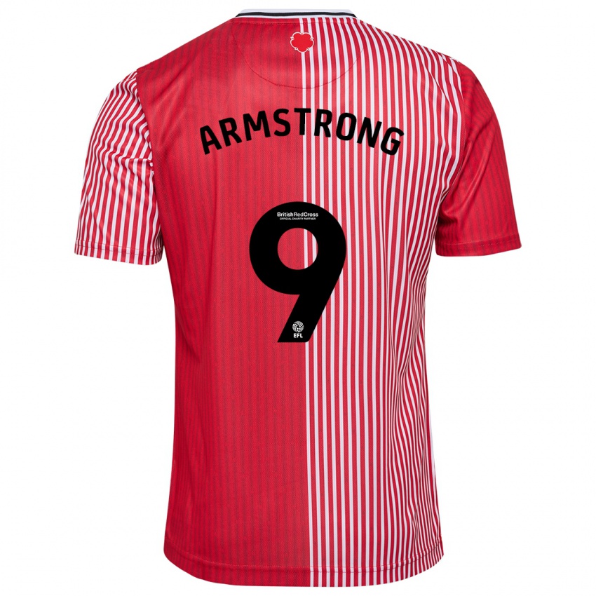 Kinderen Adam Armstrong #9 Rood Thuisshirt Thuistenue 2023/24 T-Shirt België