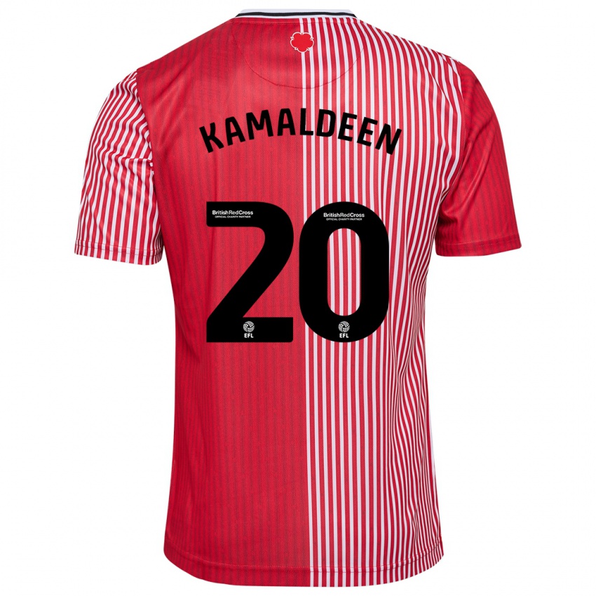 Enfant Maillot Kamaldeen Sulemana #20 Rouge Tenues Domicile 2023/24 T-Shirt Belgique