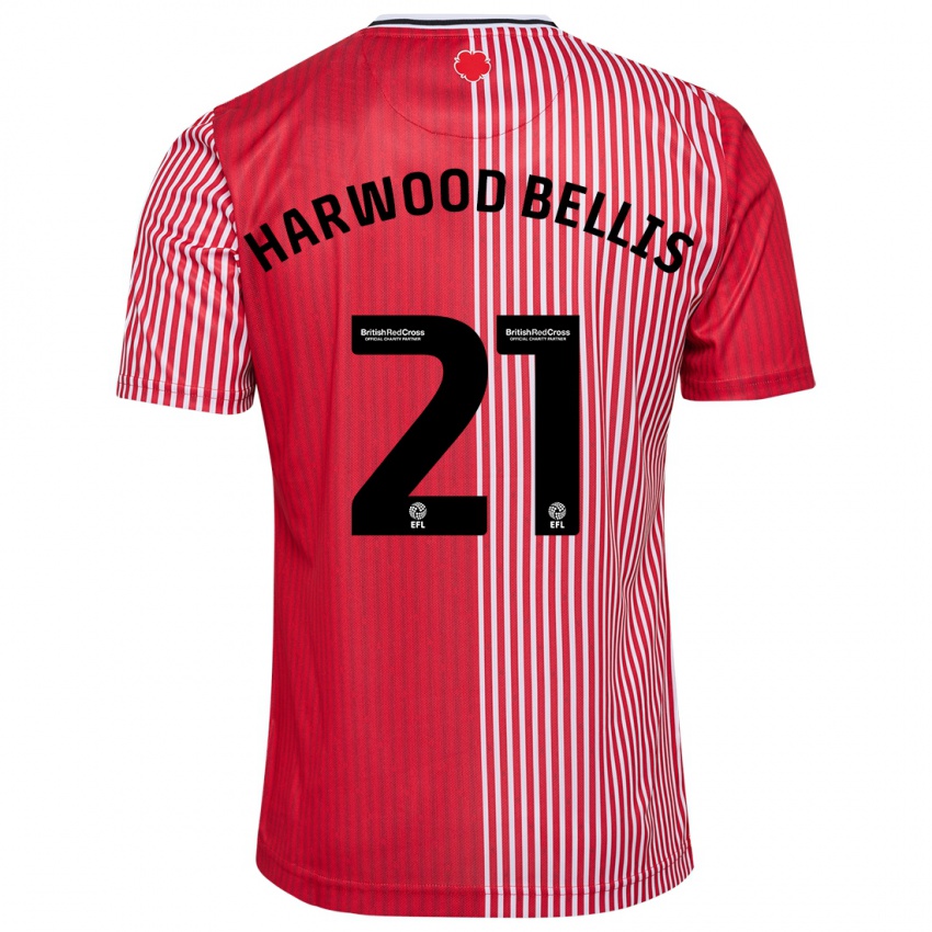 Kinder Taylor Harwood-Bellis #21 Rot Heimtrikot Trikot 2023/24 T-Shirt Belgien