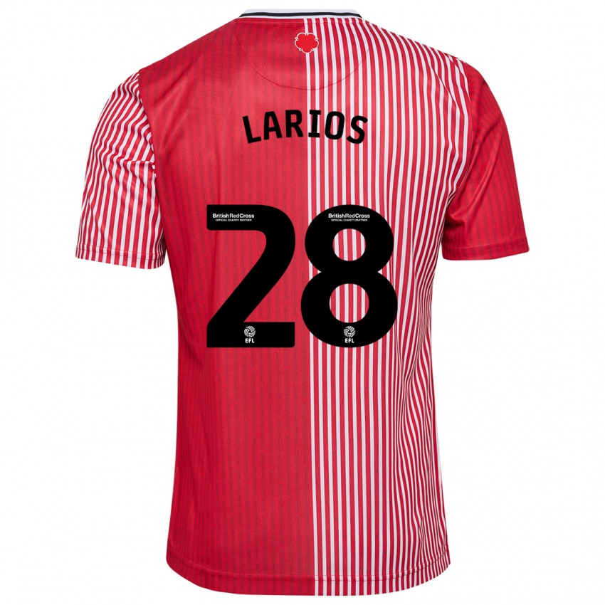 Kinder Juan Larios #28 Rot Heimtrikot Trikot 2023/24 T-Shirt Belgien