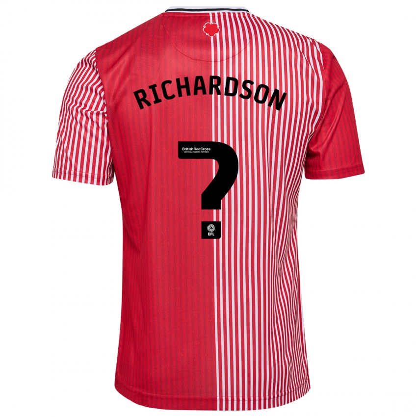 Kinder Cale Richardson #0 Rot Heimtrikot Trikot 2023/24 T-Shirt Belgien