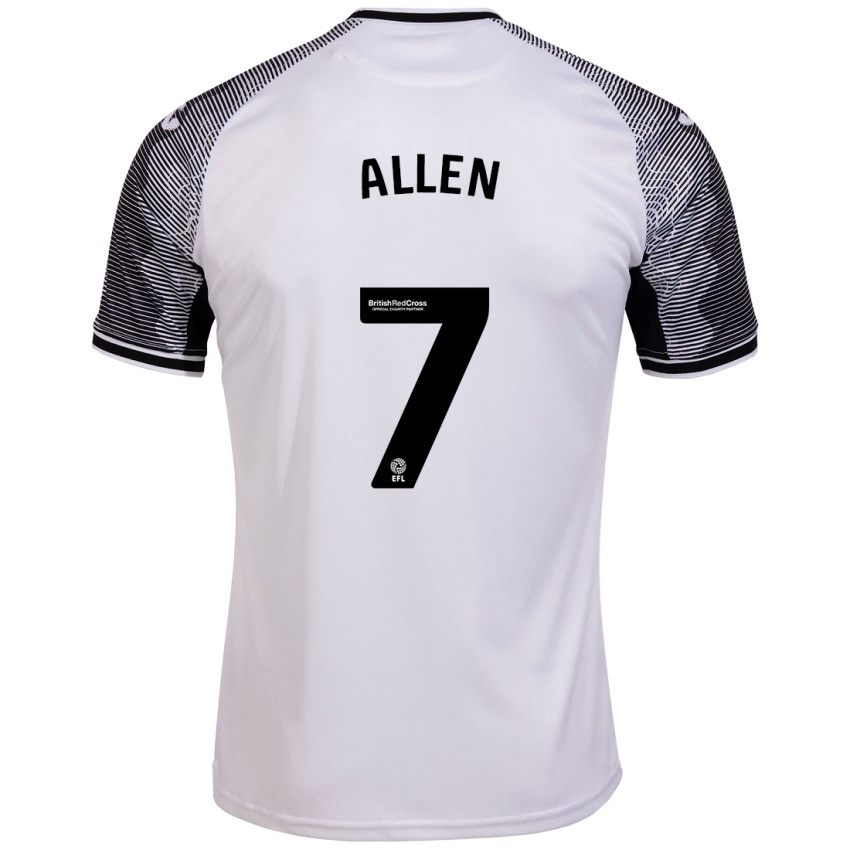 Kinder Joe Allen #7 Weiß Heimtrikot Trikot 2023/24 T-Shirt Belgien