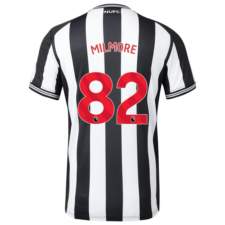 Enfant Maillot Carter Milmore #82 Noir Blanc Tenues Domicile 2023/24 T-Shirt Belgique