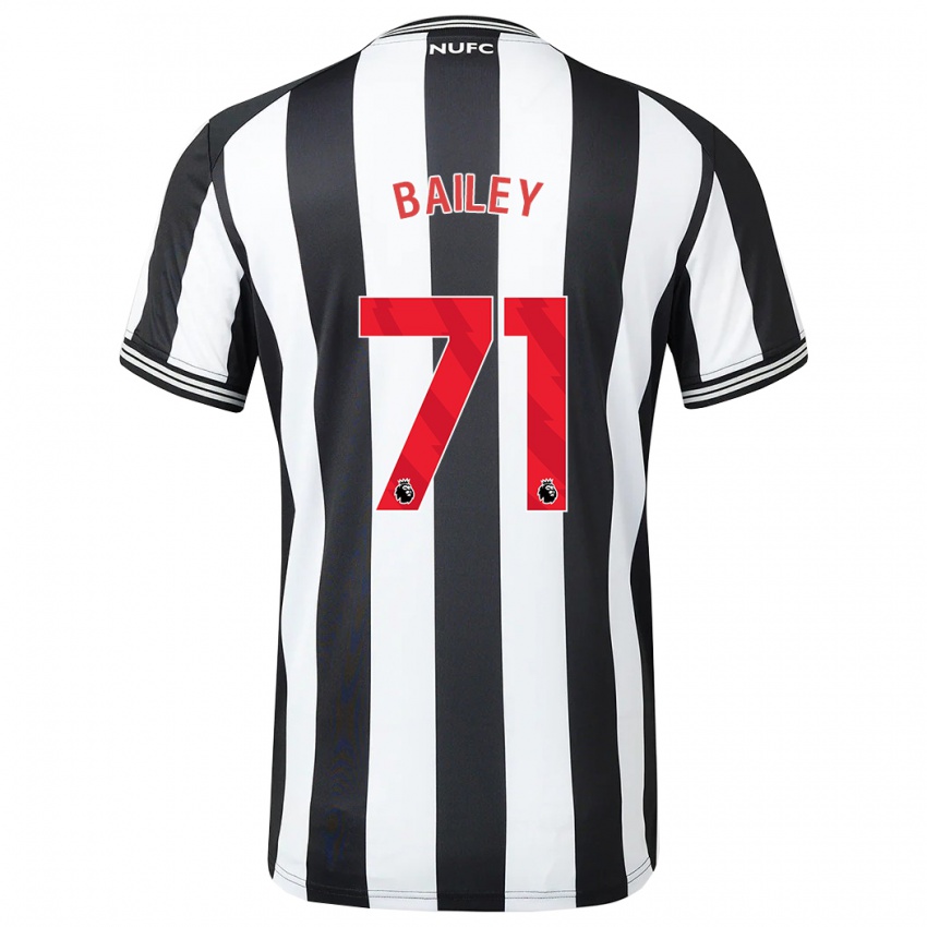 Enfant Maillot Scott Bailey #71 Noir Blanc Tenues Domicile 2023/24 T-Shirt Belgique
