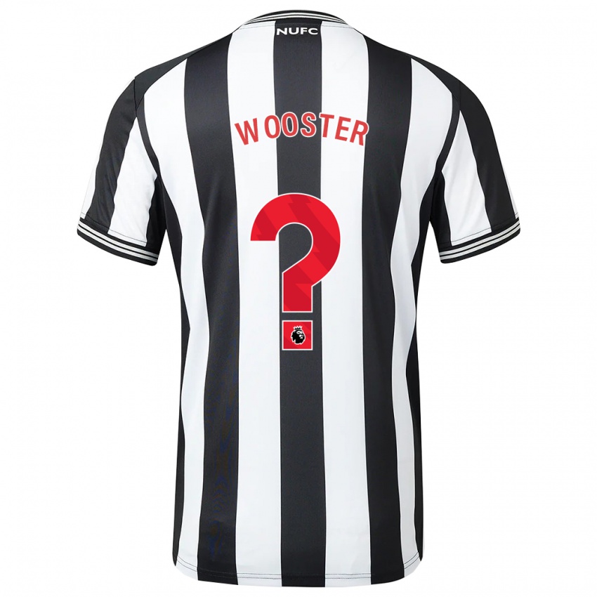 Kinder Kacey Wooster #0 Schwarz-Weiss Heimtrikot Trikot 2023/24 T-Shirt Belgien
