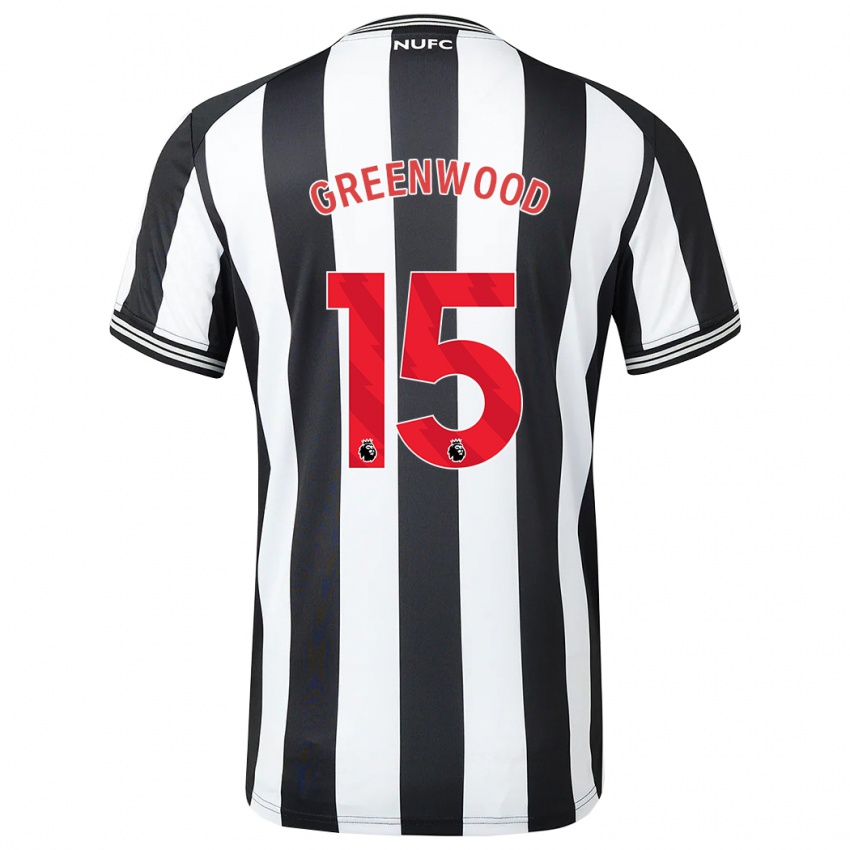 Kinder Hannah Greenwood #15 Schwarz-Weiss Heimtrikot Trikot 2023/24 T-Shirt Belgien