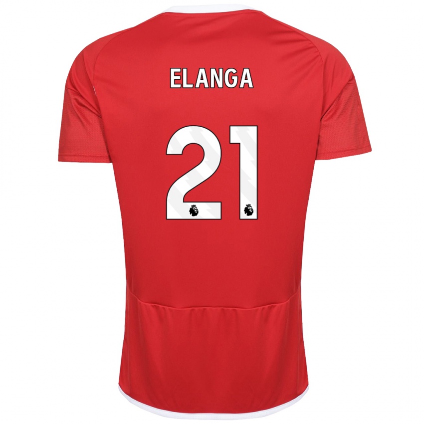Enfant Maillot Anthony Elanga #21 Rouge Tenues Domicile 2023/24 T-Shirt Belgique
