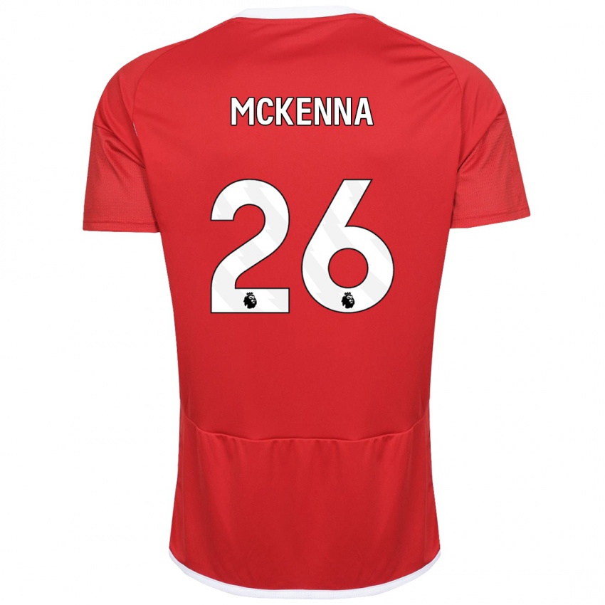 Enfant Maillot Scott Mckenna #26 Rouge Tenues Domicile 2023/24 T-Shirt Belgique