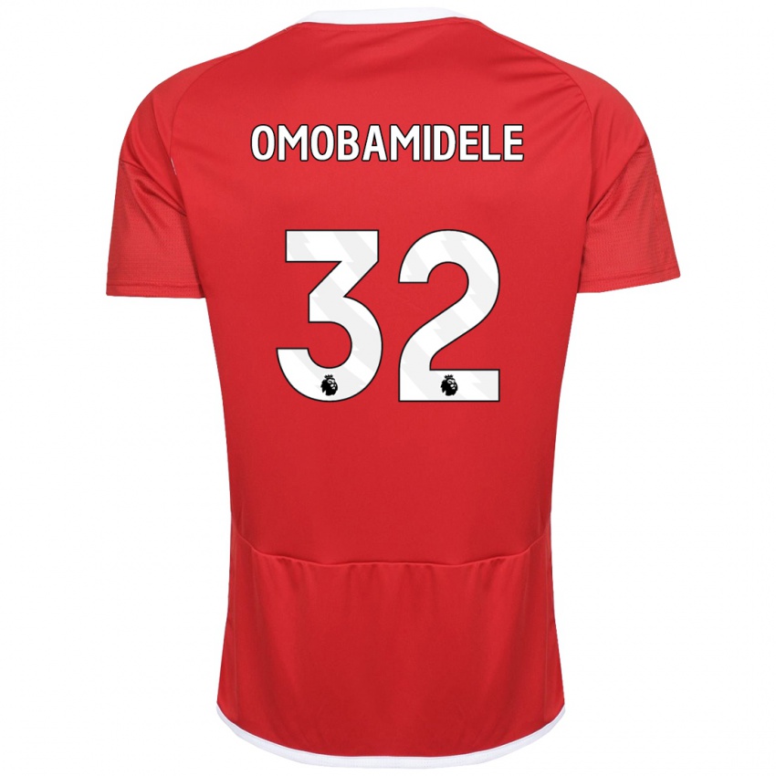 Kinder Andrew Omobamidele #32 Rot Heimtrikot Trikot 2023/24 T-Shirt Belgien