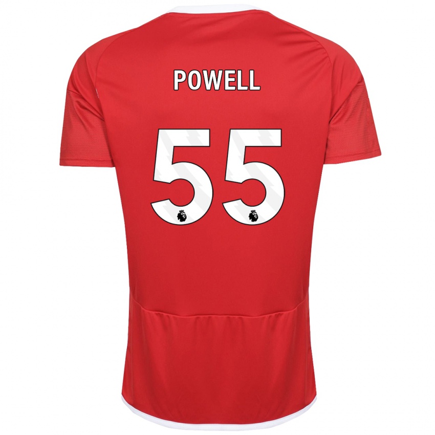 Kinder Josh Powell #55 Rot Heimtrikot Trikot 2023/24 T-Shirt Belgien