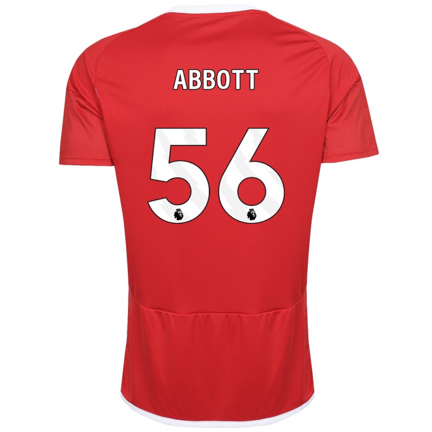 Kinder Zach Abbott #56 Rot Heimtrikot Trikot 2023/24 T-Shirt Belgien