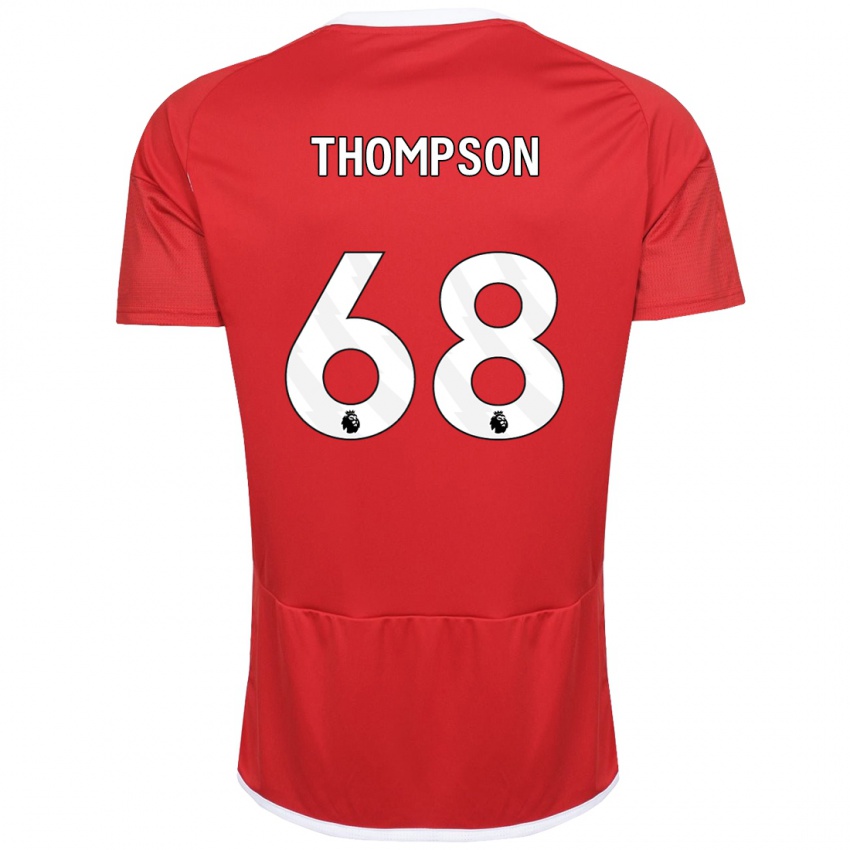 Kinder Jack Thompson #68 Rot Heimtrikot Trikot 2023/24 T-Shirt Belgien