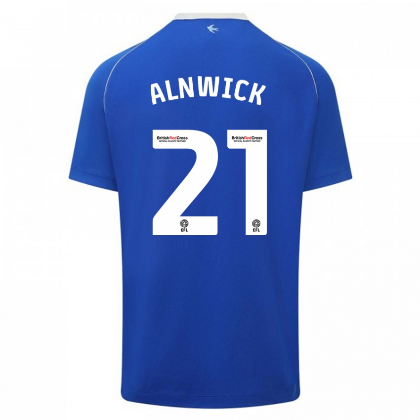 Enfant Maillot Jak Alnwick #21 Bleu Tenues Domicile 2023/24 T-Shirt Belgique