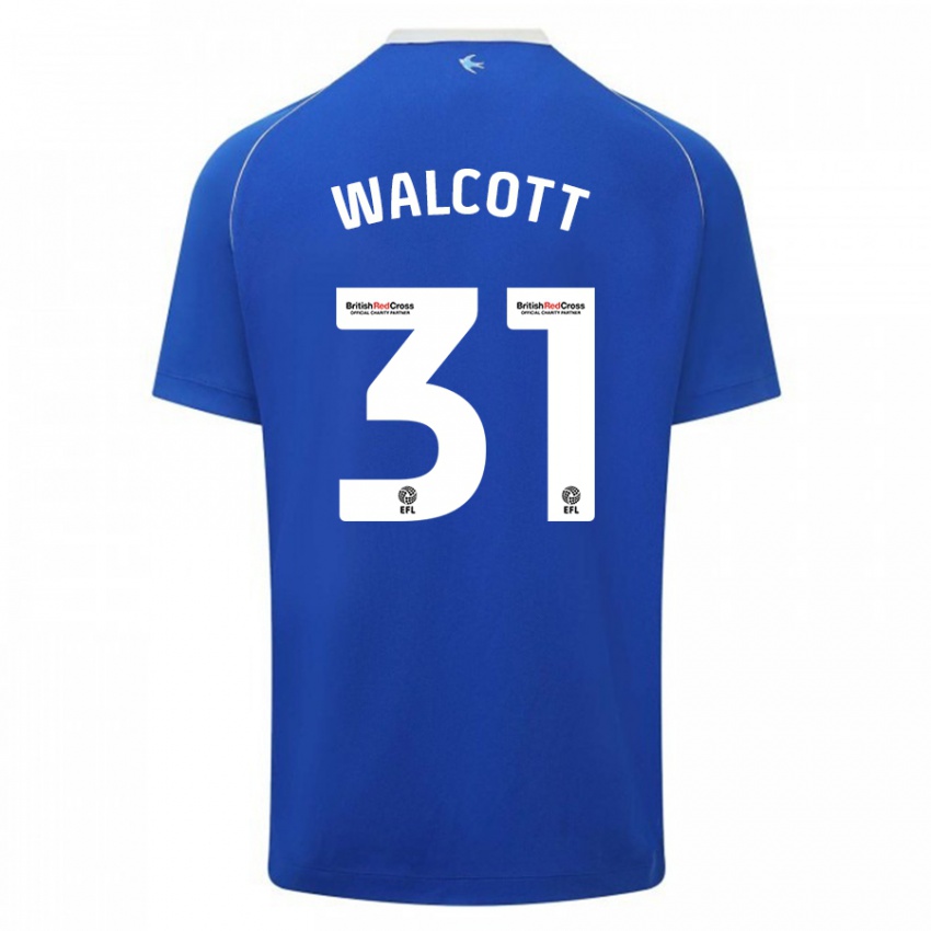 Enfant Maillot Malachi Fagan Walcott #31 Bleu Tenues Domicile 2023/24 T-Shirt Belgique