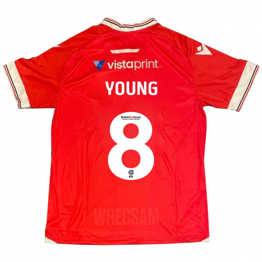 Kinder Luke Young #8 Rot Heimtrikot Trikot 2023/24 T-Shirt Belgien