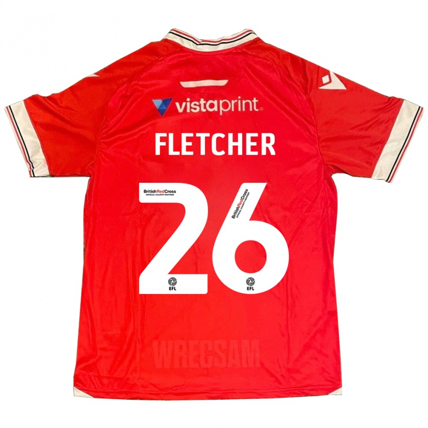 Kinderen Steven Fletcher #26 Rood Thuisshirt Thuistenue 2023/24 T-Shirt België