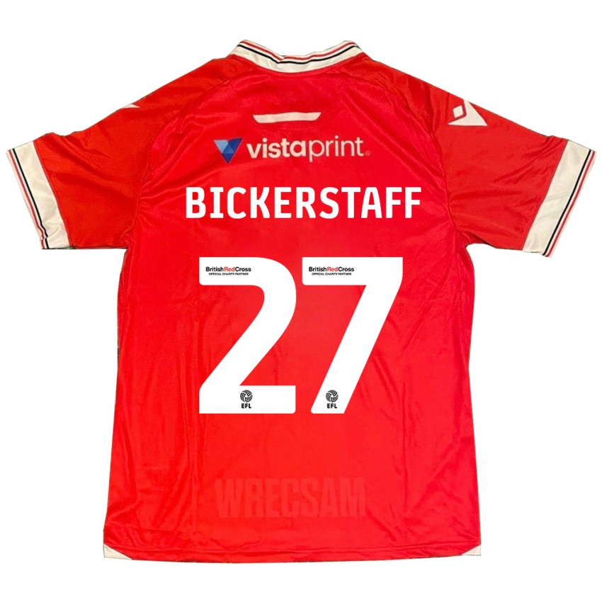 Kinderen Jake Bickerstaff #27 Rood Thuisshirt Thuistenue 2023/24 T-Shirt België