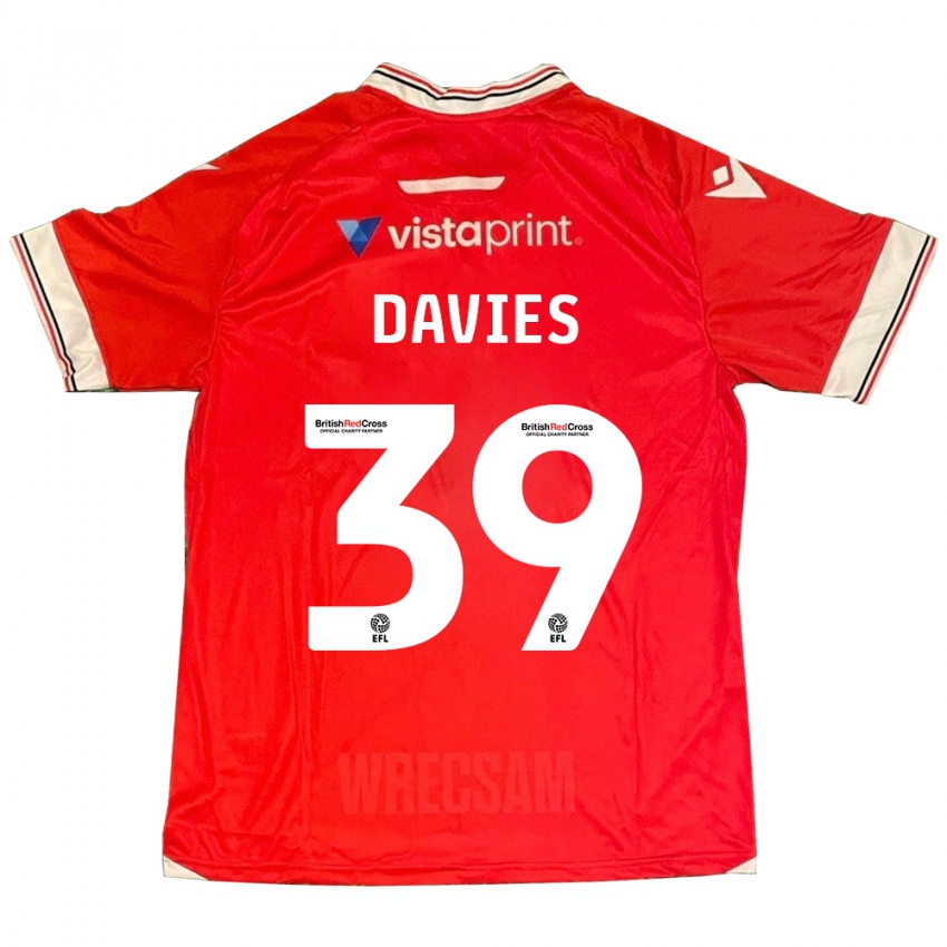 Kinderen Daniel Davies #39 Rood Thuisshirt Thuistenue 2023/24 T-Shirt België