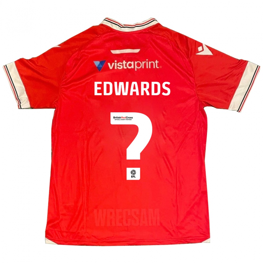 Kinder Callum Edwards #0 Rot Heimtrikot Trikot 2023/24 T-Shirt Belgien
