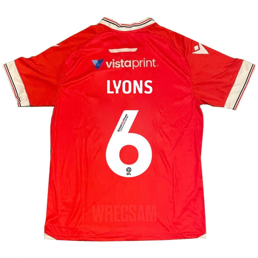 Kinder Lauryn Lyons #6 Rot Heimtrikot Trikot 2023/24 T-Shirt Belgien