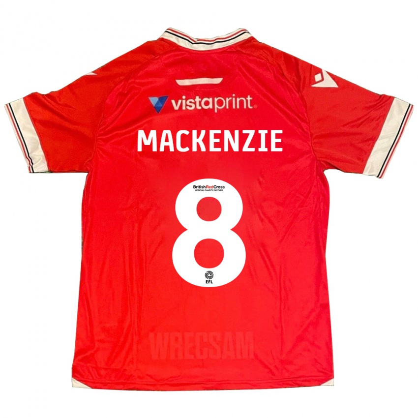 Kinder Libby Mackenzie #8 Rot Heimtrikot Trikot 2023/24 T-Shirt Belgien