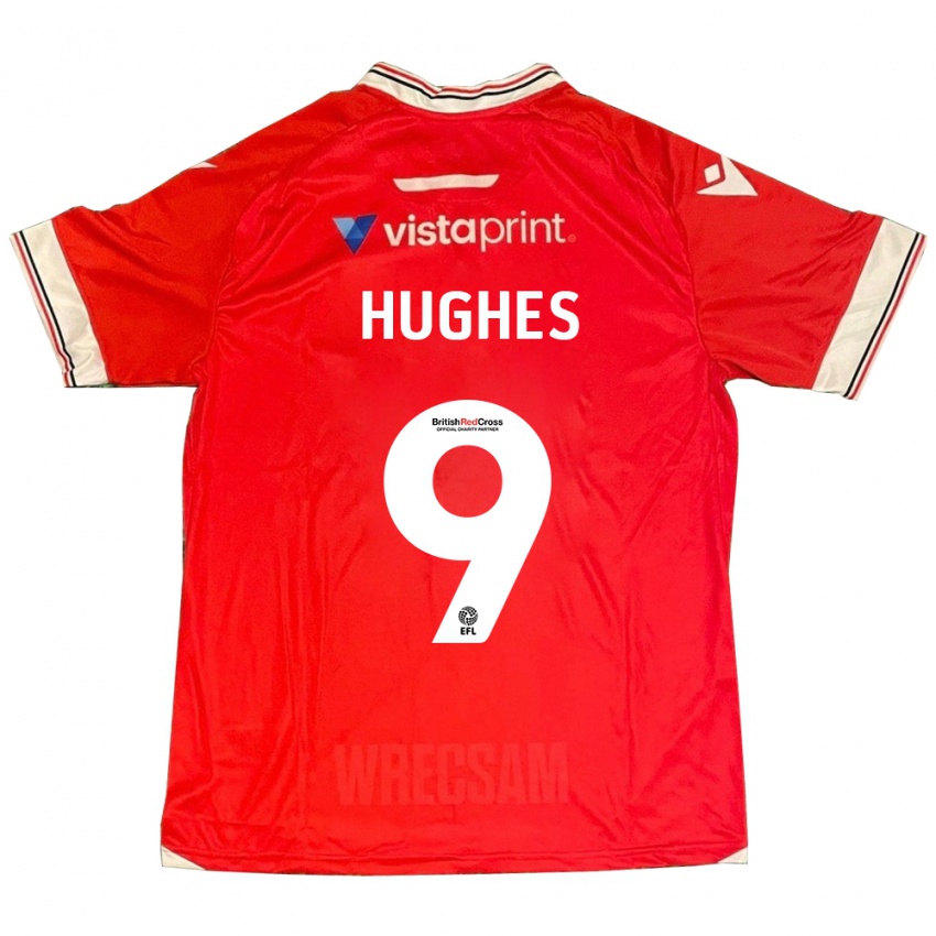 Kinder Rosie Hughes #9 Rot Heimtrikot Trikot 2023/24 T-Shirt Belgien