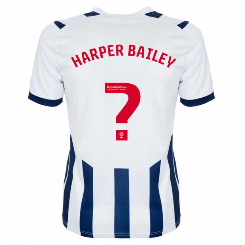 Enfant Maillot Aaron Harper-Bailey #0 Blanc Tenues Domicile 2023/24 T-Shirt Belgique